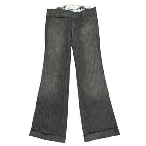 Joe's Jeans Vintage Series 1971 Wide Waistband Flare Gray Jeans Size 27 NWT $198